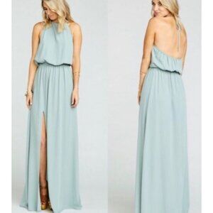 Show Me Your‎ MuMu | Sage Heather Halter Dress Size Large